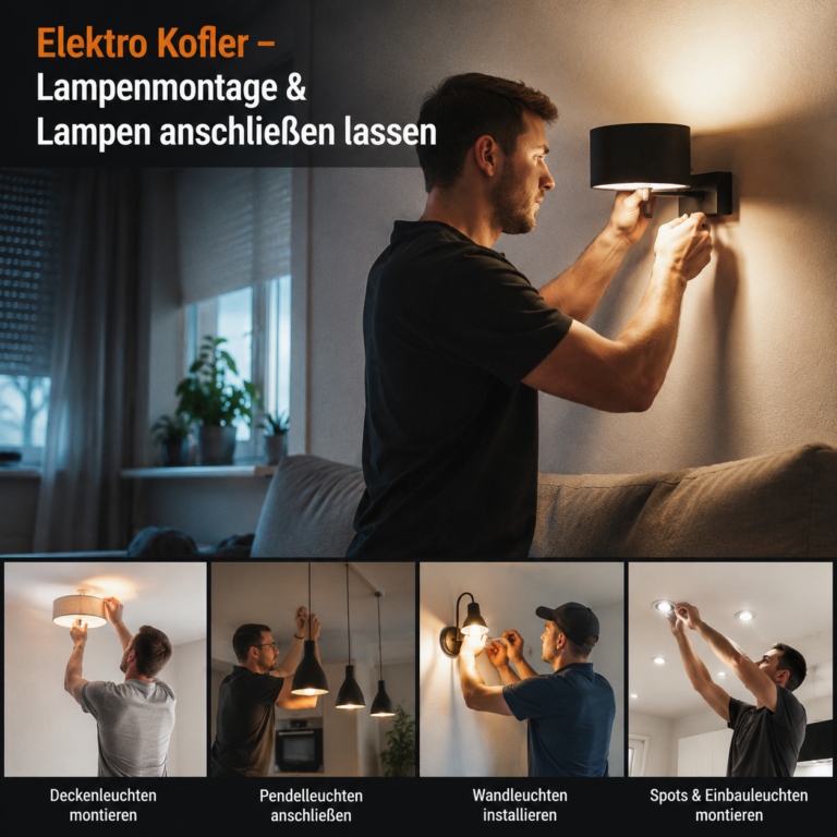 Kofler Elektriker Lampenmontage